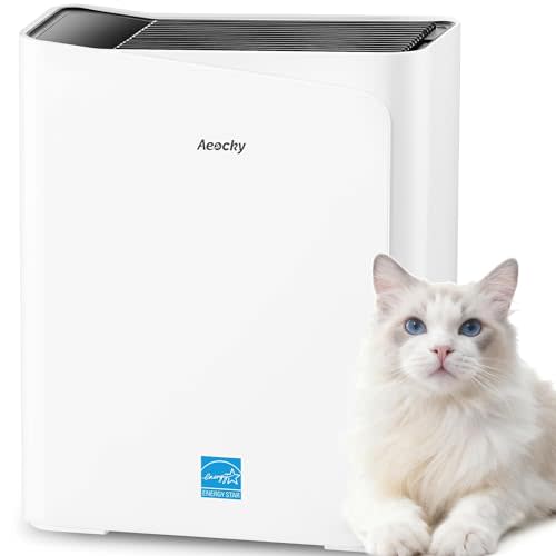 2300 ft² Energy Star Air Purifiers, AEOCKY Proprietary YearChange Filter Tech, with Multi-Effect Filter, Washable Pre-Filter, Scent Capsule, Air Quality Monitor, for Home Large Room bedroom Pets Odor