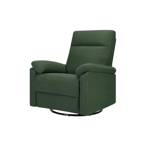 DaVinci Suzy Glider Recliner Nursery Chair - Versatile Glider Rocking Chair for Nursery and Living Room - GREENGUARD Gold, FSC & Certi-PUR US Certified - 360 Swivel Rocker Recliner - Pine Green