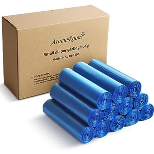 Aroma Room Diaper Pail Refills bag, Leak & Odors Proof Diaper Trash Bags for Newborn Diapers, 540 Count, 12 Rolls (Standrad Size 6.7"x10.8")
