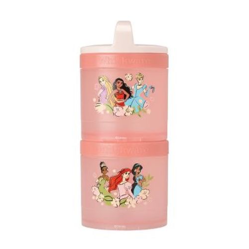 Whiskware Stackable 2pc Food Storage Jar Snack Pack - Disney Princess: BPA-Free, Spillproof