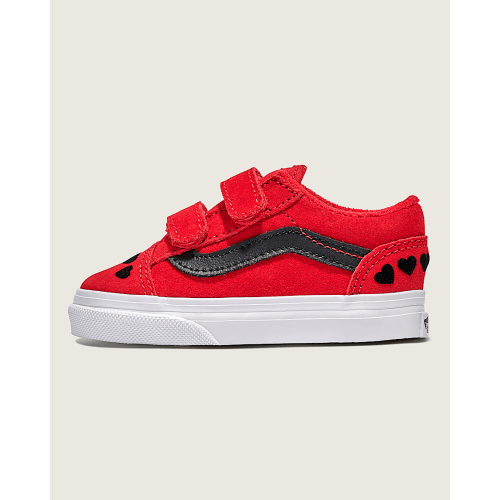 Toddler Old Skool V Shoe in Red / Black | Vans