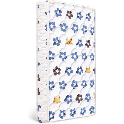 Crib and Toddler Mattress - 52" x 27.6" x 5" - Breathable Firm Premium Foam Standard Size for Baby Bed