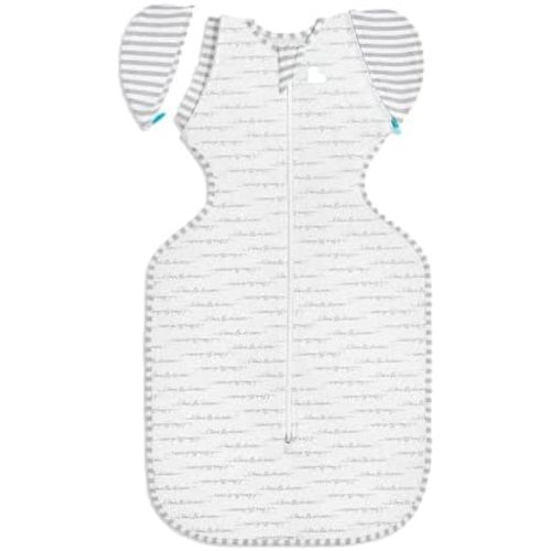 Love to Dream Love To Dream Swaddle UP Transition Bag 1.0 TOG, Dreamer, Medium, 13-19 lbs., Patented Zip-Off Wings, Gently Help Baby 16-40208 16-40208