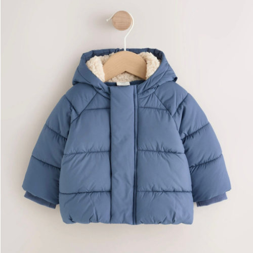 Buy Blue Puffer Baby Jacket (0mths-2yrs) from Next USA