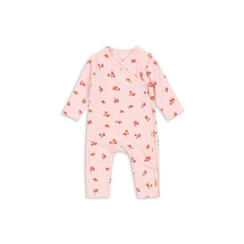 organic newborn onesie in rosa pink