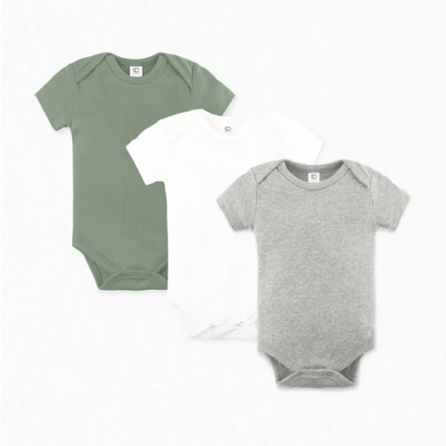 3-Pack Short Sleeve Bodysuit Bundle