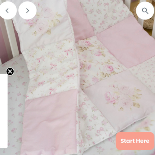 Organic Cotton Baby Quilt | Garden Party