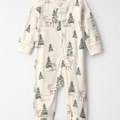 Baby Organic Cotton Sleeper Pyjamas in Reindeer Forest | Carter’s Oshkosh Canada
