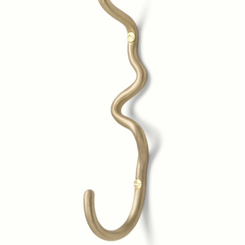 Curvature Hook - Brass