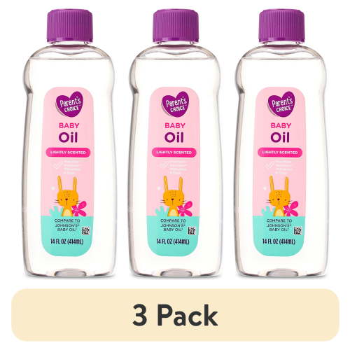 (3 pack) Parent's Choice Baby Moisturizing Oil, 14 fl oz
