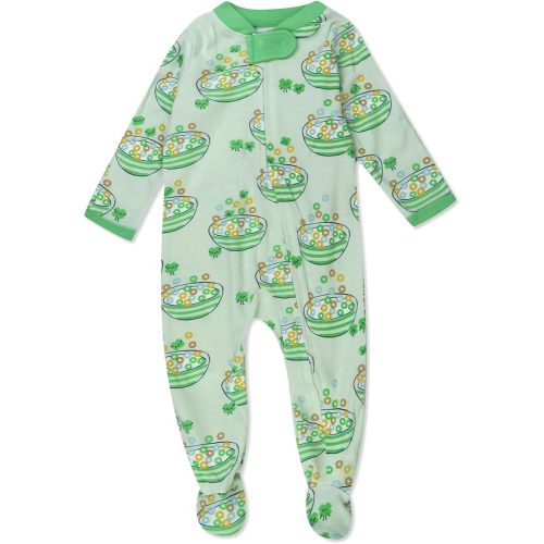HonestBaby Baby Celebration Sleep & Play Footed One-Piece Pajama Sleeper 100% Organic Cotton