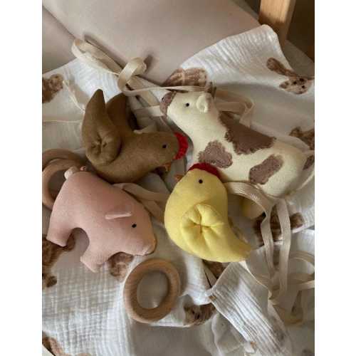 Wooden Baby Gym baby gym toys farm wooden play gym Activity arch Baby teether Teething toy