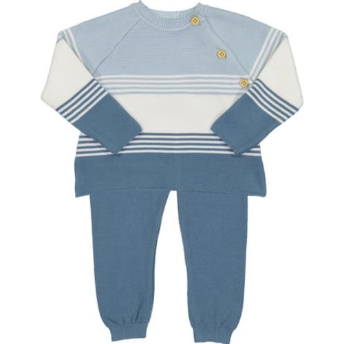 Colorblock Sweater & Pants Set, 3M