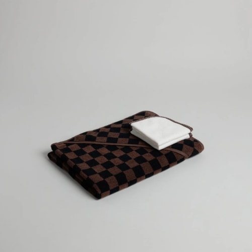 BABY TOWELLING SET - TABAC/NOIR