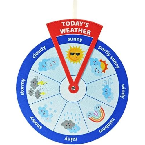 Weather Wheels, Educational and Learning Activities for Kids, Preschool Learning Toys, Classroom Decor