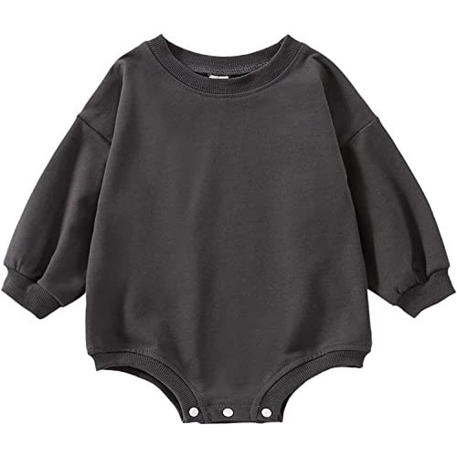 DOSYZTO Baby Boy Girl Bubble Shirt Romper Outfit Short Sleeve Summer Bodysuit Top Newborn Oversized Crewneck Jumpsuit