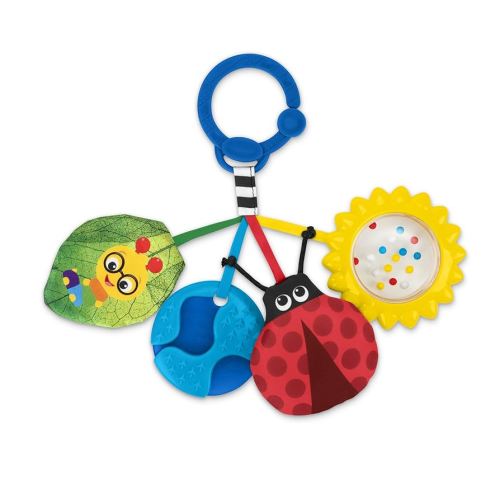 Baby Einstein Touch of Nature Sensory Stroller Toy & Teether Rattle, Ages 0+ Month