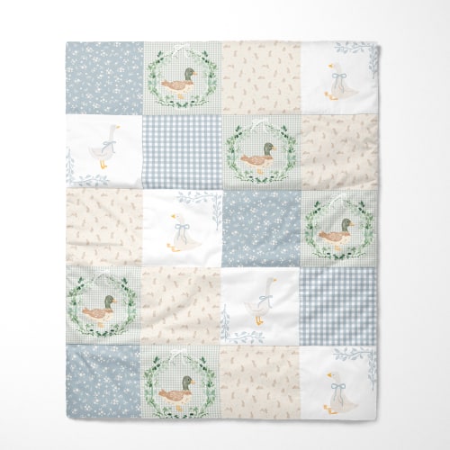 Organic Cotton Baby Quilt | Storybook Cottage