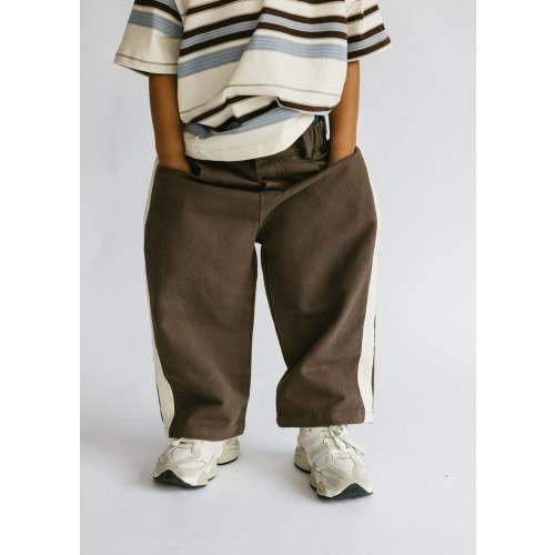 Side Stripe Pants- Brown – Fostered Collection