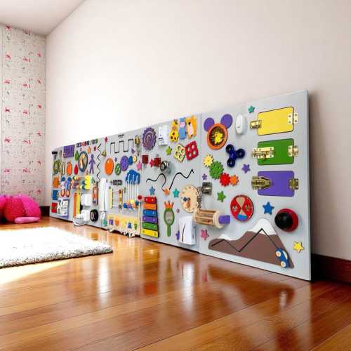 Wall Activity Board for Toddlers,Montessori Busy Board,Gift for Boys and Girls to Learn Real-Life Skills,Great for Home Playrooms,Kids Rooms