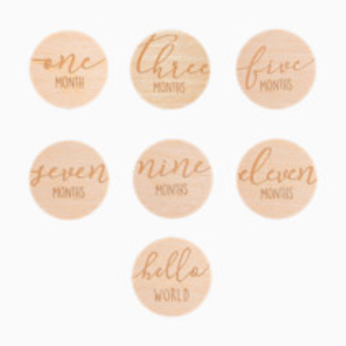 Pearhead Wooden Milestone Props - Round