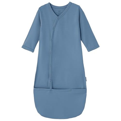 BambooBud Baby Nightgowns Sleeper Gown Newborn Long Sleeve Pajama Gowns Unisex Viscose from Bamboo Infant Sleepwear
