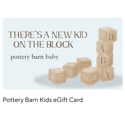 E Gift Card | Pottery Barn Kids