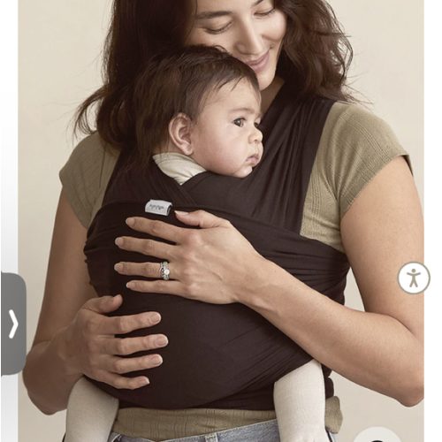 Solly Baby Black Wrap Baby Carrier, Eco-Friendly Fabric