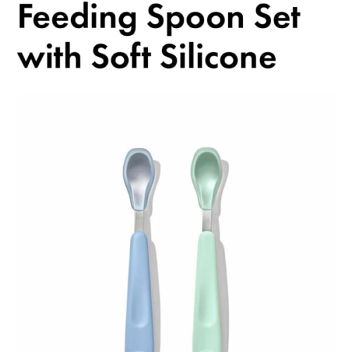 Feeding Spoon Set with Soft Silicone
