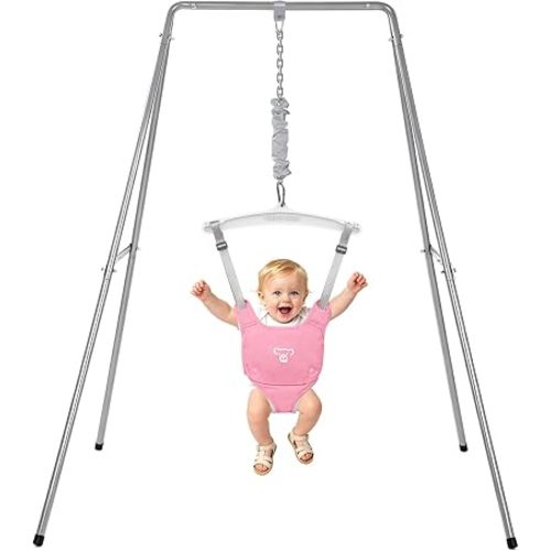 Baby Jumper with Stand, Baby Jumpers and Bouncers, Baby Exerciser Suitable for 6-24 Months