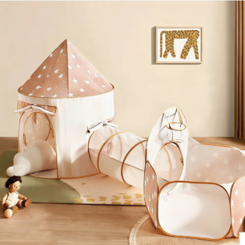 Tiny Land® Compact Adventure 3-in-1 Play Tunnel With no Balls