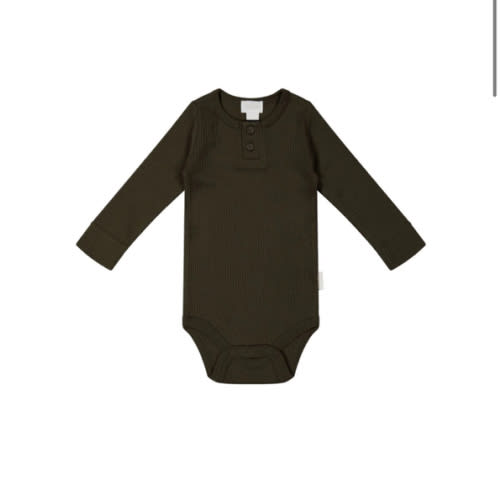 Organic Cotton Bodysuit | Bistre