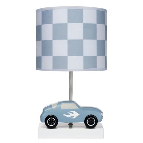 Lambs & Ivy Little Racer Hand Painted Car/Transportation Lamp w/ Shade and Bulb