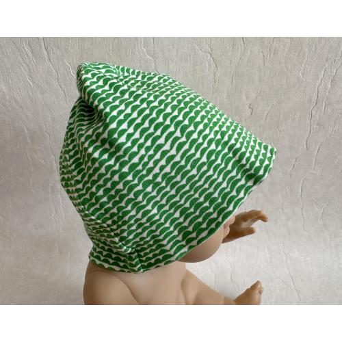 Marimekko Newborn Baby Hat Jouna Baby Beanie Marimekko Cap Green White Cotton Scandinavian Newborn Gift