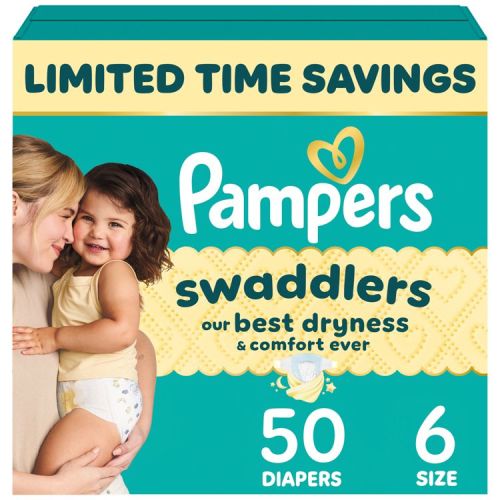 Pampers Swaddlers Sensitive Disposable Diapers - Size 6 - 50ct