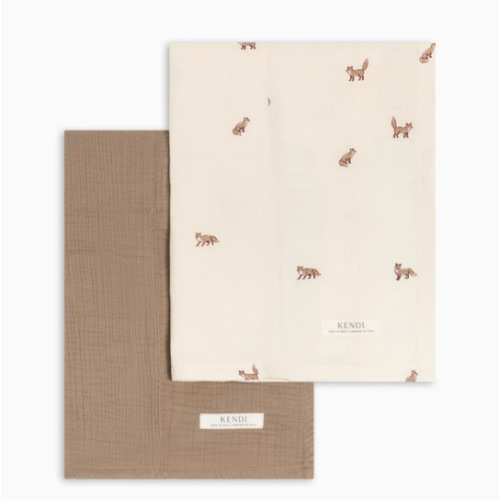 2-Pack Muslin Burp Cloths