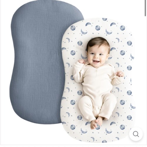 Planet + Navy- Muslin Baby Lounger Cover 2 Pack – KONSSY