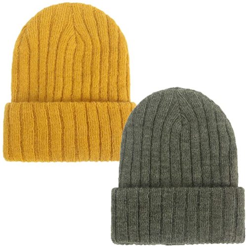 Amazon.com: Newborn Baby Wool Hat Cap Turban Toddler Warm Hat Kids Baby Cap Set (Yellow+Green): Baby