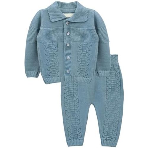 Lilax Baby Girls and Newborn 2 Piece Casual Wear Outfit, Infant Top and Pant Set