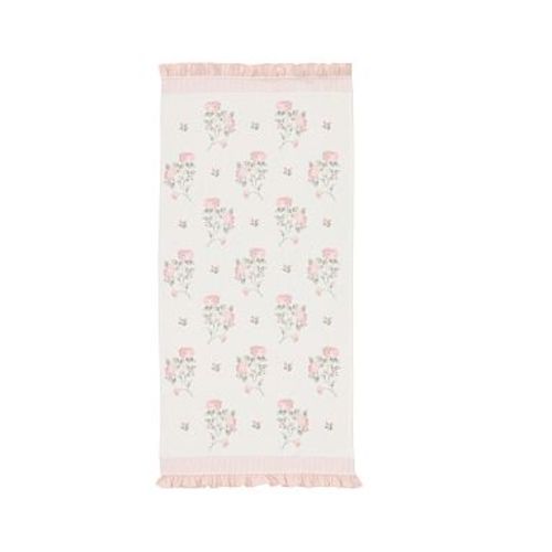 Bria Hammel Jacquard Rose Ruffle Towel Set, Bath Towel, Multi