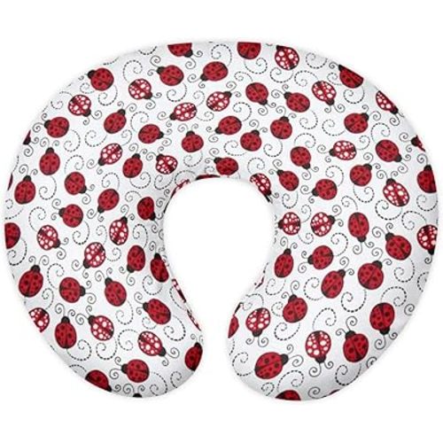 Forchrinse Red Ladybug Nursing Pillow Slipcover Covers Soft Comfortable Pillowcase for Nursing Pillow Stretchy Replaceable Feeding Pillow Slipcover Washable