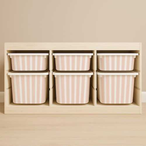 Striped Stickers For Ikea Trofast Drawers