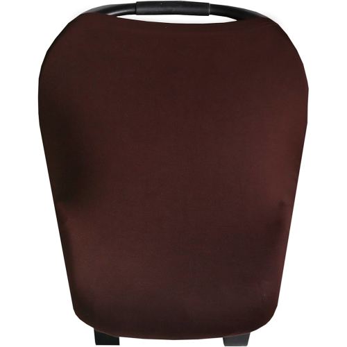 Baby Car Seat Cover Canopy and Nursing Cover Multi-Use Stretchy 5 in 1 Gift "Moose" by Copper Pearl