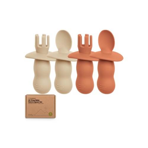 2-Sets Prep Baby Spoons & Forks Set