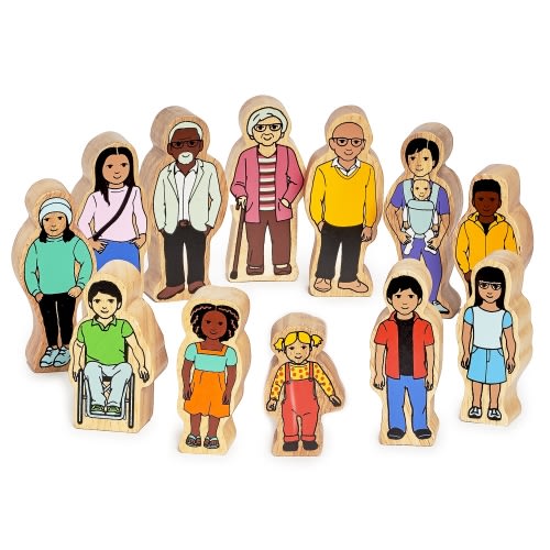Wooden Toy Community People Playset