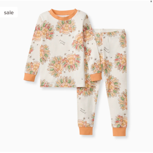 Vivid Turkey Organic Two-Piece Pajamas – Burt's Bees Baby