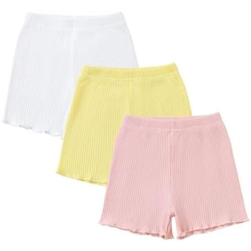 3 Pack Baby Girl Shorts Toddler Girl Shorts Soft Cotton Casual Playing Short Pants Summer Clothes Size 3M-3T