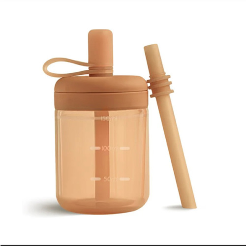 Silicone Training Cup with Straw