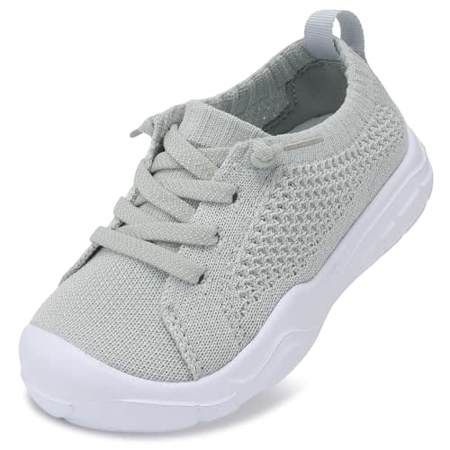 LeIsfIt Toddler Shoes Boys Girls Barefoot Shoes Kids Breathable Sneakers Tennis Shoes Slip on Shoes