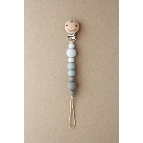 Pacifier Clip - Kira | Grey – littleCHEW